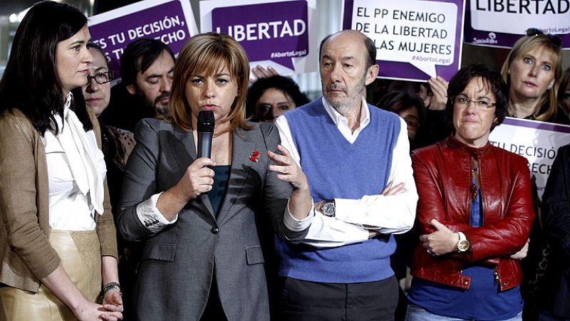 Rubalcaba: quien tenga recursos abortará y sin ellos irá a la "clandestinidad, el peligro y el miedo"