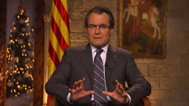 Mas pide al Gobierno en su discurso de fin de año que "deje votar a los catalanes" en 2014