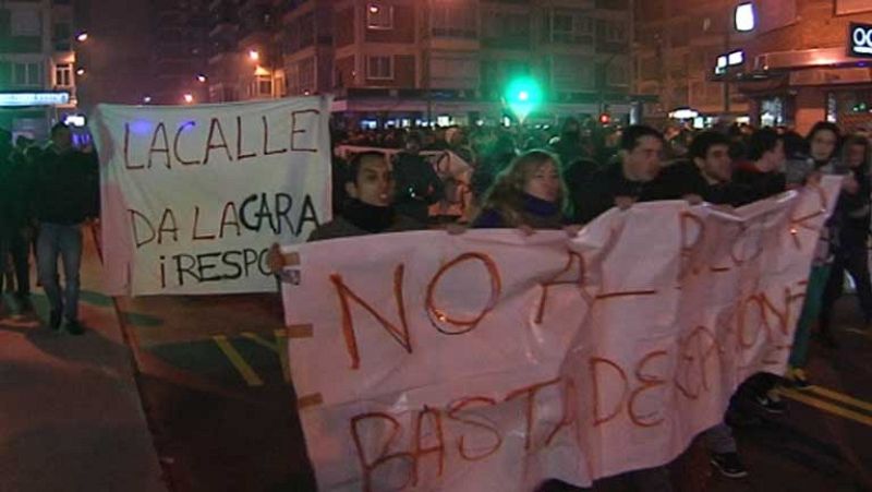 Los incidentes en Burgos contra la conversión de una calle en bulevar se saldan con 17 detenidos
