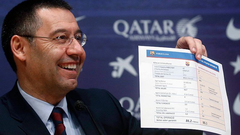 Josep Maria Bartomeu: "Perdimos a Di Stéfano en los despachos, pero no perderemos a Neymar"