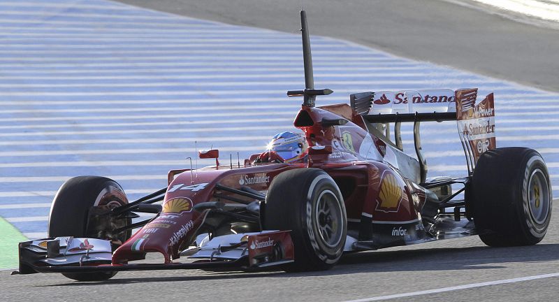 Fernando Alonso es cuarto en los ensayos sobre pista mojada en el Circuito de Jerez