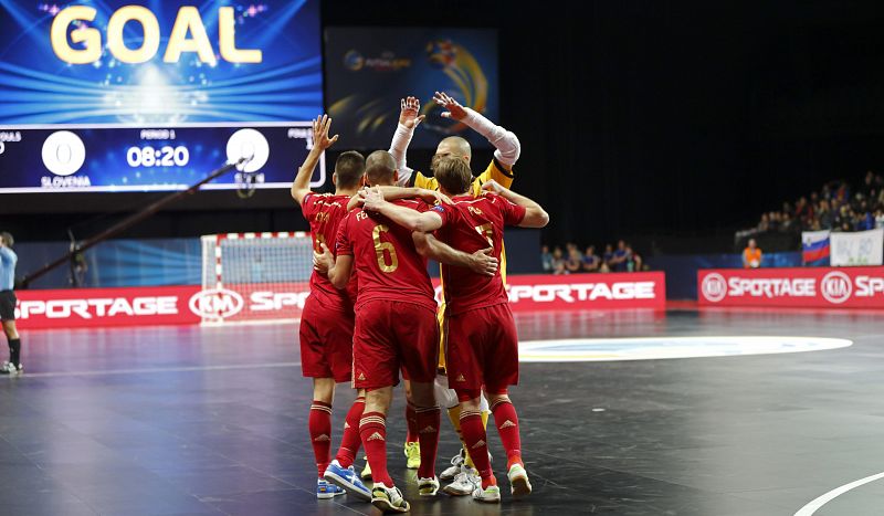 España golea a Eslovenia y pasa a semifinales del Europeo de fútbol sala