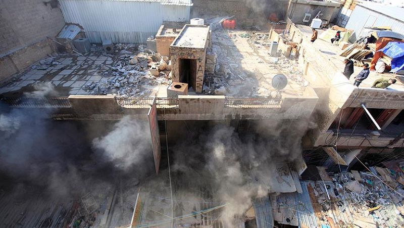 Mueren al menos 33 personas en una cadena de atentados cerca de la 'Zona Verde' en Bagdad