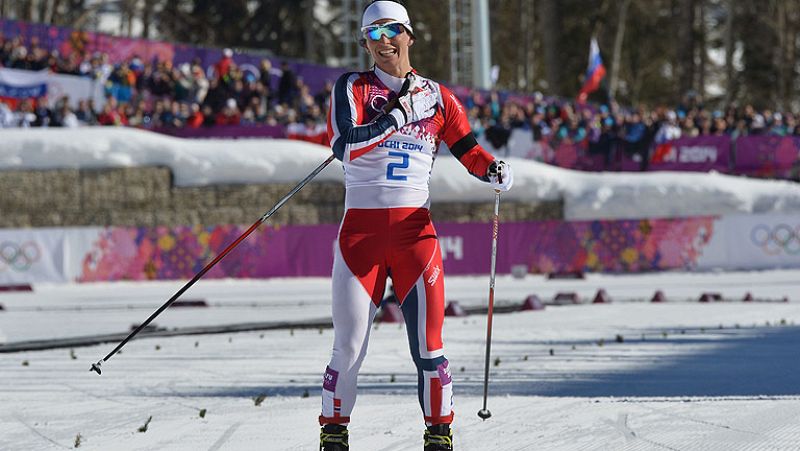 La noruega Marit Bjoergen, oro en skiatlón; la española Laura Orgue, vigésimoquinta