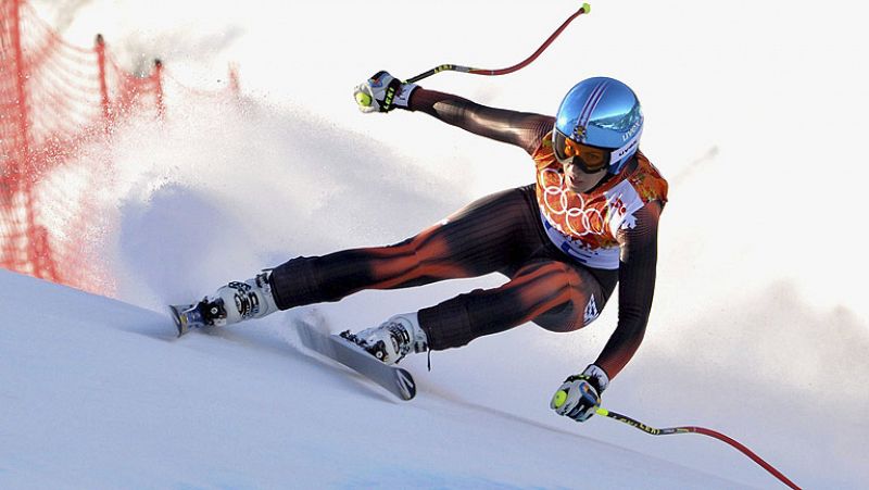 Carolina Ruiz se cae en el accidentado Supergigante de los Juegos de Sochi