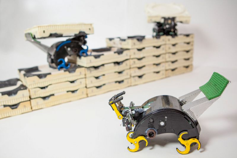 Robots-termita que edifican construcciones de forma autónoma