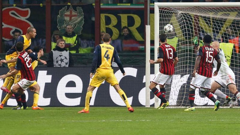 El Atlético hace enmudecer a San Siro