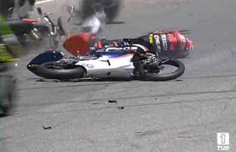 Cuatro pilotos españoles heridos en el Campeonato de España de Velocidad de Jerez