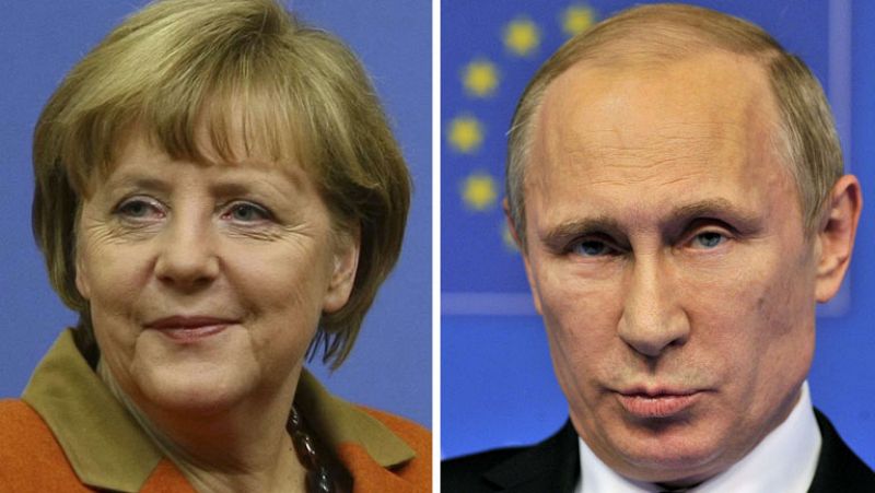 Merkel y Putin coinciden en que Ucrania debe mantener su integridad territorial