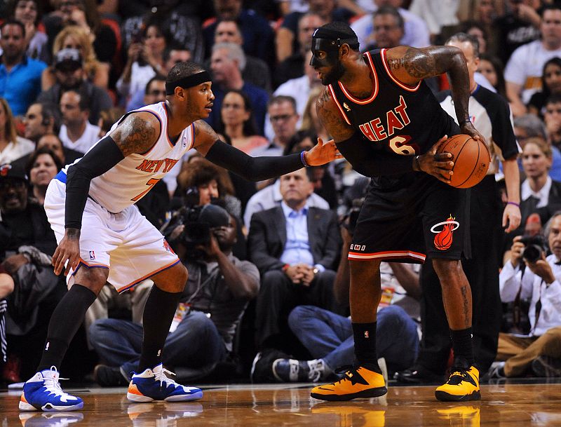 Los Heat se imponen a los Knicks liderados por un LeBron James enmascarado