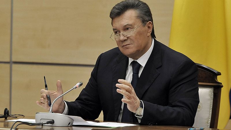 Yanukóvich culpa a los países occidentales del "caos" en Ucrania e insta a Rusia a actuar