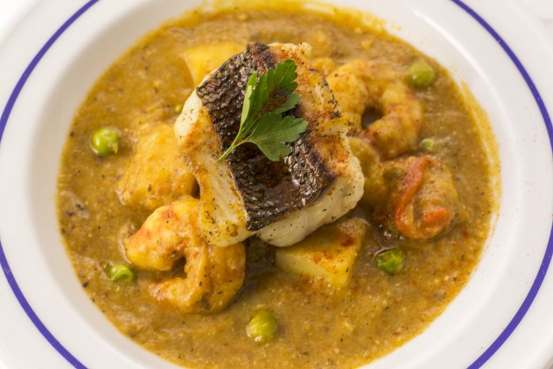 Caldereta de sargo con aroma de galeras