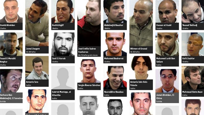 Seis de los condenados por los atentados del 11M han cumplido ya su pena