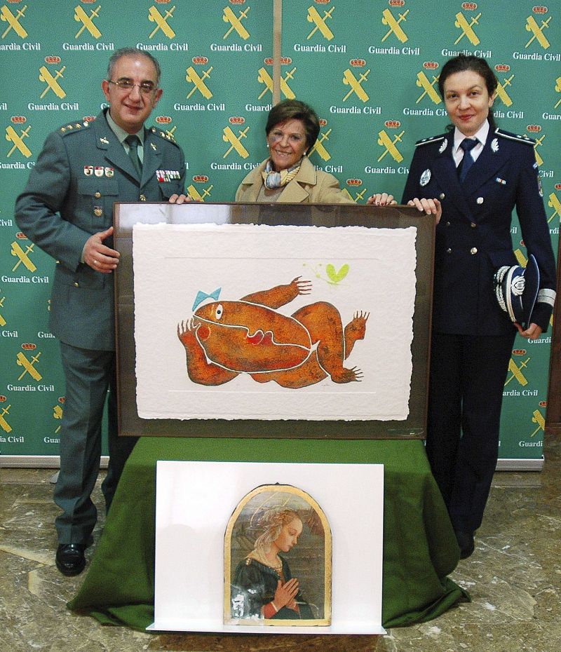 Recuperan en Rumanía un cuadro de Ripollés y un retablo florentino robados