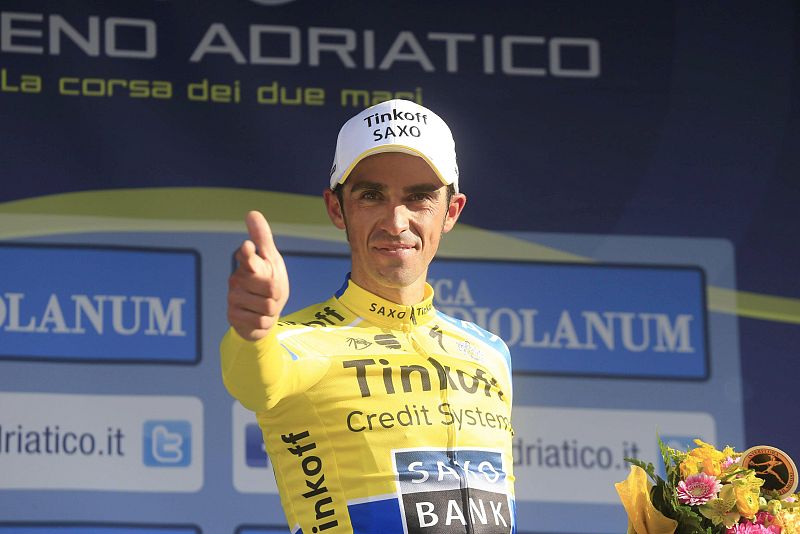 Contador certifica en la Tirreno-Adriático su regreso a lo más alto del podio