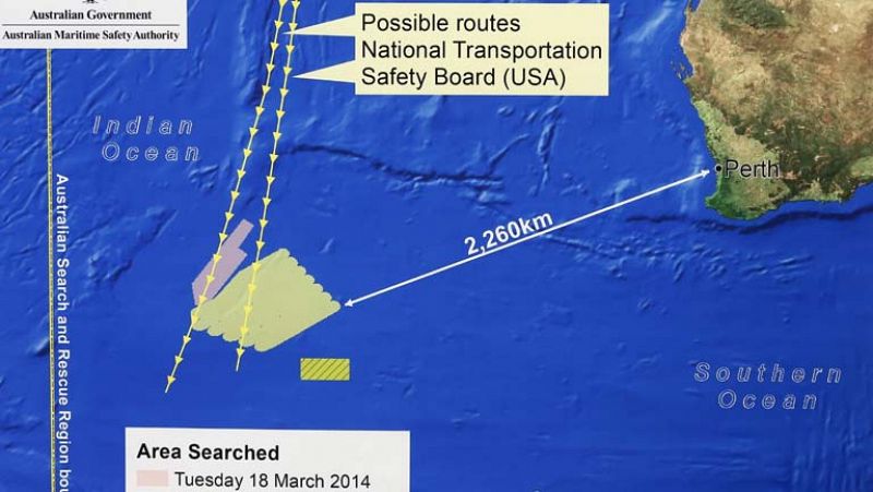 Australia detecta dos objetos en el Índico que podrían pertenecer al avión desaparecido