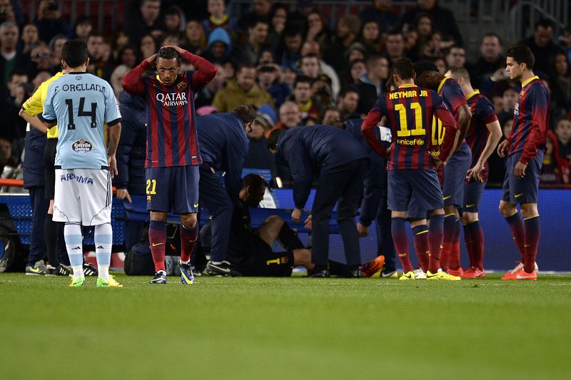 Victoria dolorosa del Barcelona ante el Celta, con grave lesión de Víctor Valdés