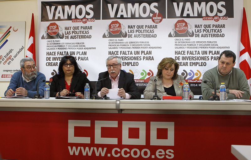 CC.OO., UGT y USO abogan por un Plan Marshall que cree 11 millones de empleos en Europa