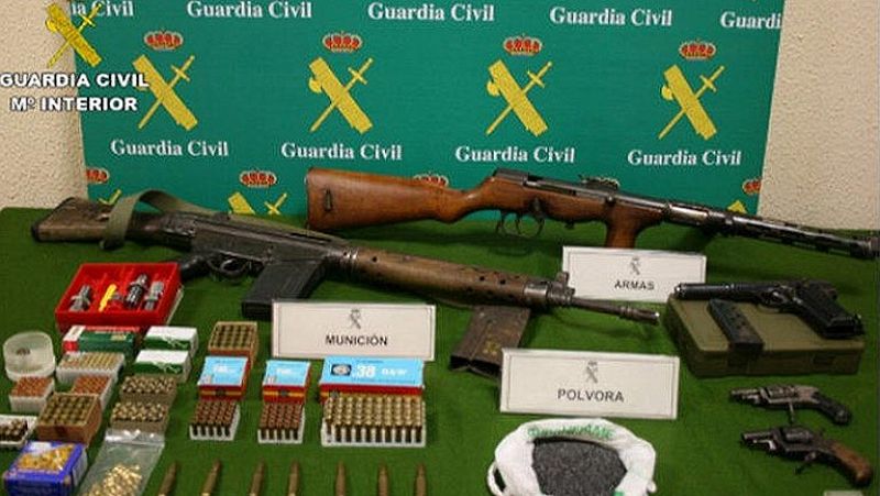 Nueve detenidos  al desmantelar un taller clandestino de fabricación de armas en Valladolid