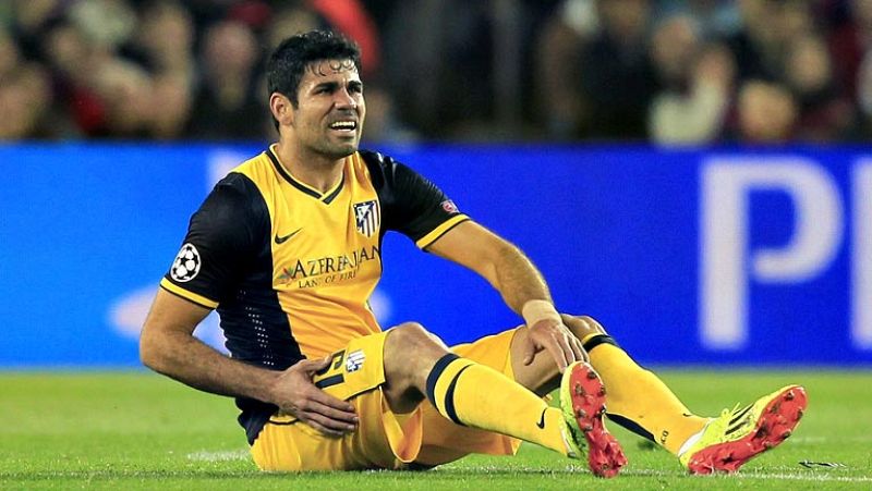 Diego Costa, con una lesión de grado I, se pierde la vuelta de Champions ante el Barcelona