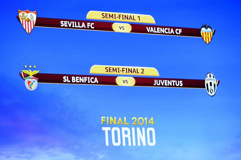 Sevilla-Valencia y Benfica-Juventus serán las semifinales de la Liga Europa