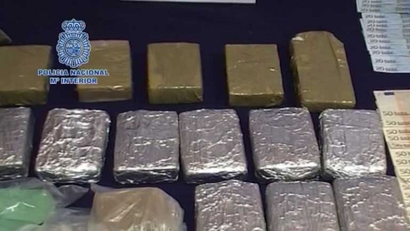 Detenidas 26 personas de una red de drogas que operaba en Aragón, Madrid y Cataluña