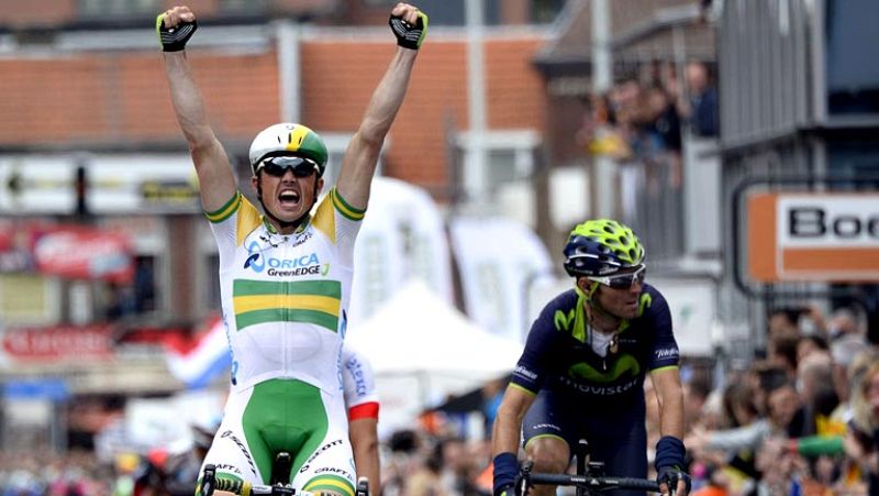 Simon Gerrans se impone a Valverde en la meta de la centenaria Lieja - Bastogne - Lieja