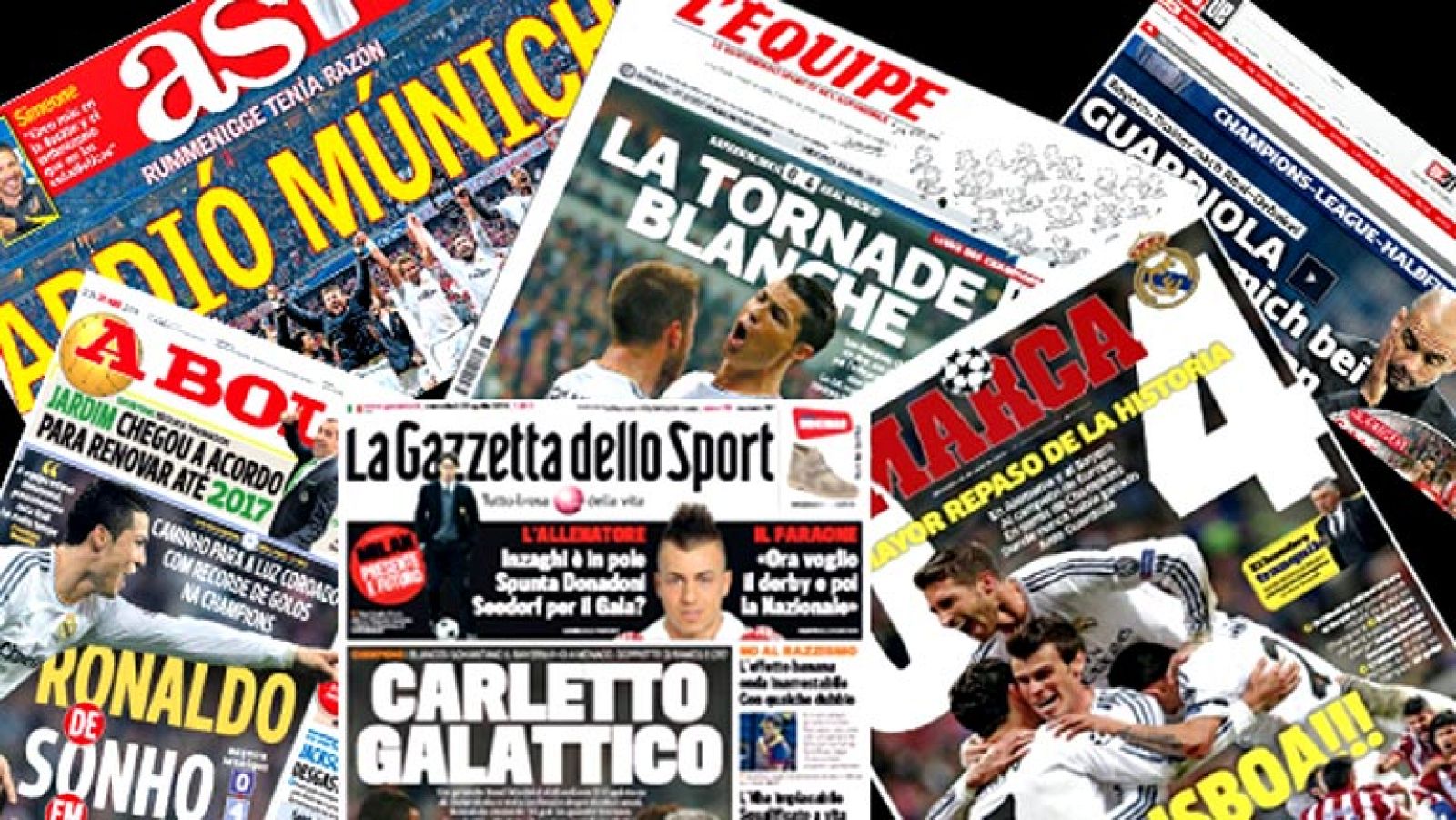 La prensa alemana habla del Madrid como la "pesadilla real del Bayern". Los italianos llaman "galáctico" a Ancelottii.