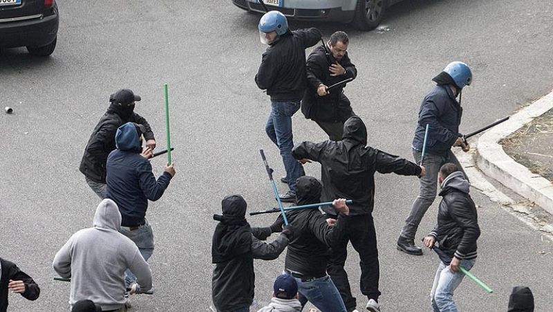 Varios hinchas del Nápoles heridos por disparos antes de la final de la Copa de Italia