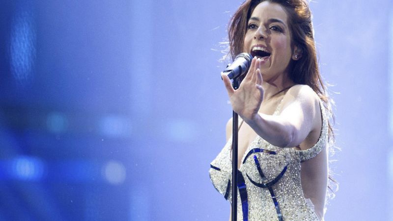 Ruth Lorenzo lleva a Eurovisión un vestido similar al de Marilyn Monroe cantando "Happy Birthday"