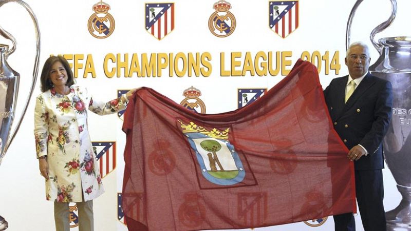 La bandera de Madrid recibirá en Lisboa a atléticos y madridistas