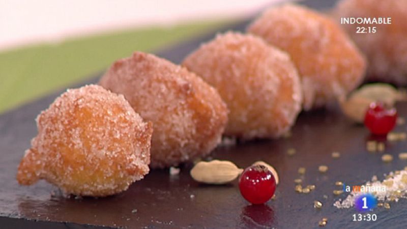 Buñuelos de calabaza y cardamomo