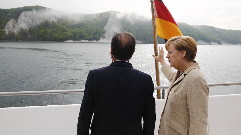 Merkel y Hollande se presentan como grandes aliados en plena campaña europea