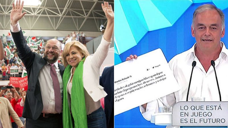 Schulz entra en la campaña española y el PP se disputa su apoyo con el PSOE