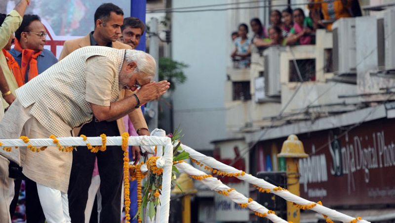 El nacionalista hindú Narendra Modi arrasa y destrona al Partido del Congreso en la India