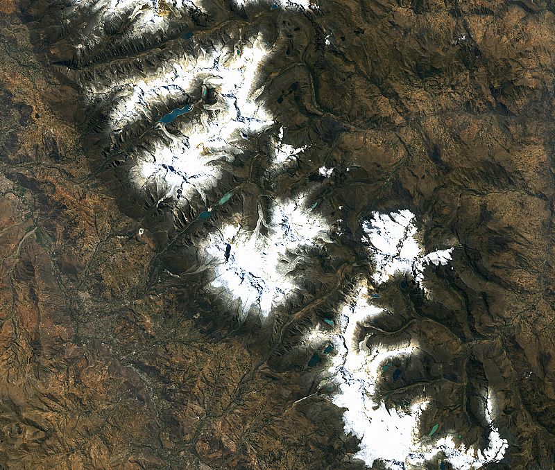 Una zona tropical de los Andes, permanentemente nevada