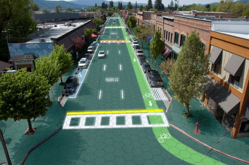 Calles y carreteras 'asfaltadas' con paneles solares que proporcionan electricidad