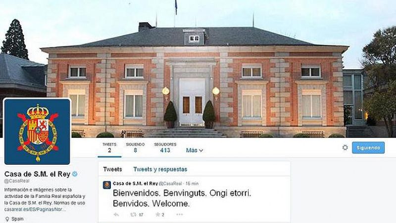 La Casa Real abre cuenta en Twitter