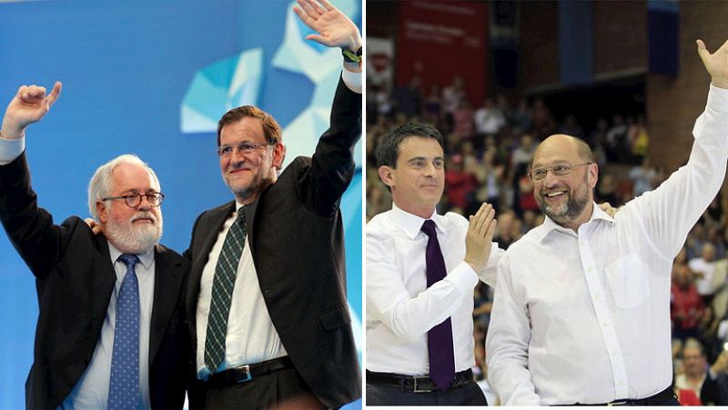 Rajoy insta al PSOE a "aprender del fracaso" mientras Schulz pide "volver" a la "justicia social"