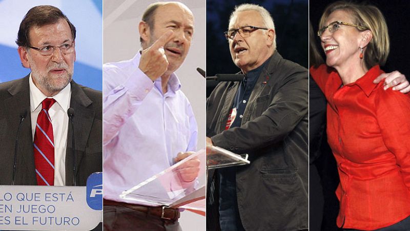 Rajoy pide "no tirar por la borda" los dos últimos años y Rubalcaba reclama "un último esfuerzo"