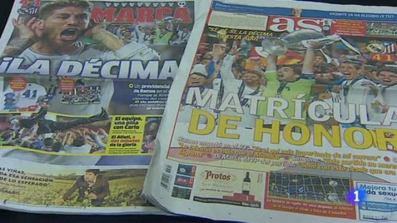La Décima reina en las portadas de la prensa española