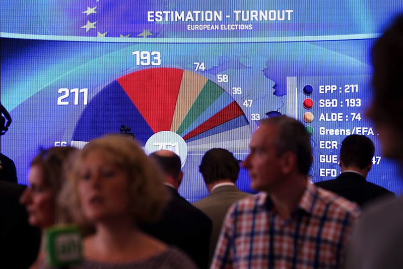 La participación sube casi un punto en España, al 45,84%, y una décima en toda la UE