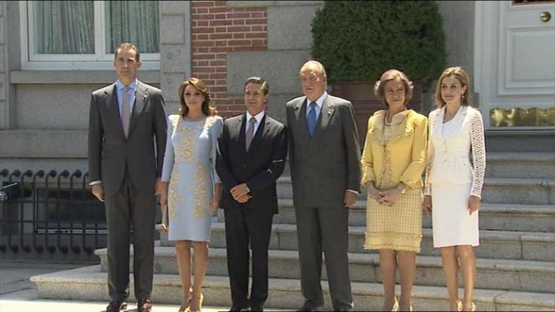 El rey ejerce por última vez como anfitrión en la visita de Estado del presidente mexicano