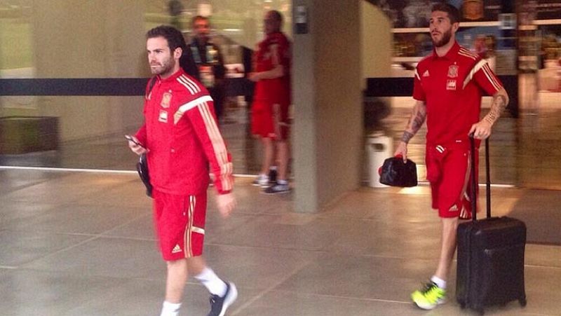 La selección llega a Río de Janeiro para disputar la 'final' con Chile