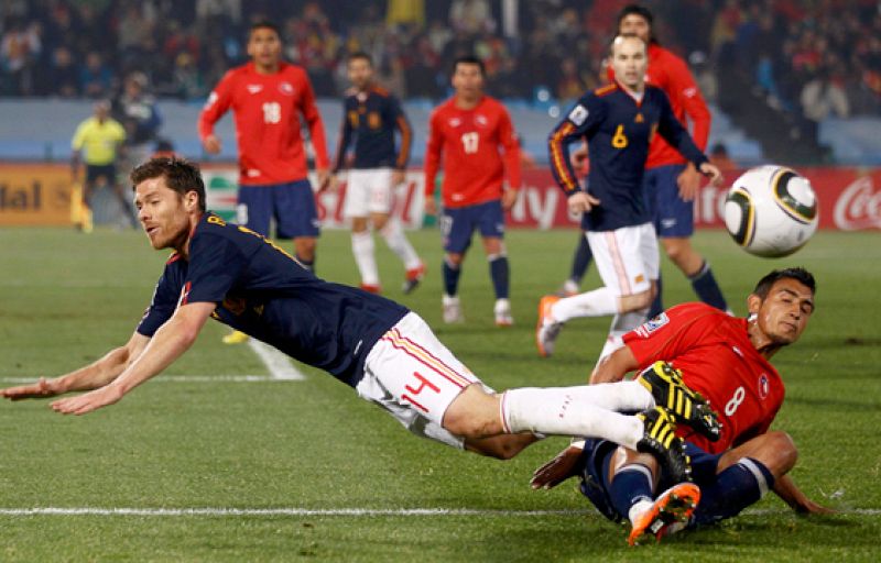 España nunca ha caído ante Chile