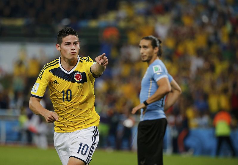 James Rodríguez manda a Uruguay a casa y cita a Colombia con Brasil en cuartos