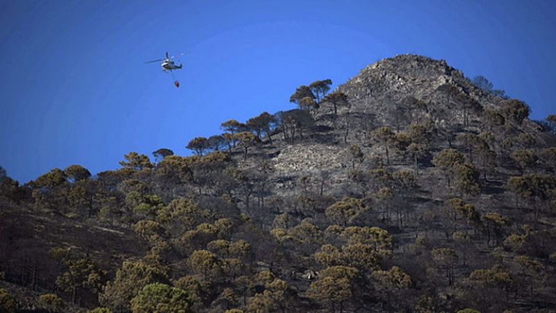 El incendio de Cómpeta, en Málaga, está estabilizado y ha quemado 200 hectáreas