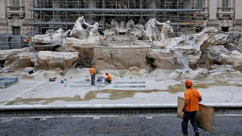 La Fontana de Trevi afronta la mayor restauración de su historia