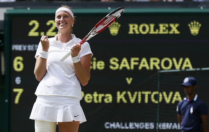 Kvitova luchará en la final por reconquistar Wimbledon