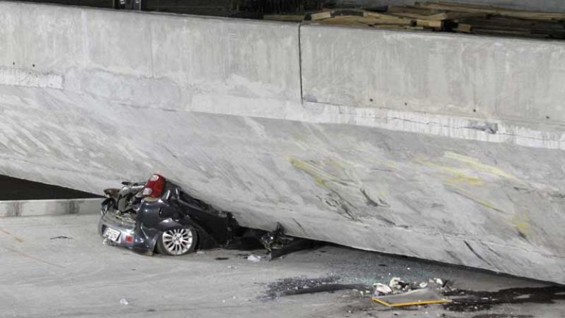 Al menos dos muertos y 20 heridos tras la caída de un viaducto en Brasil